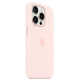  Калъф Silicone MagSafe за Apple iPhone 15 Pro - Light Pink