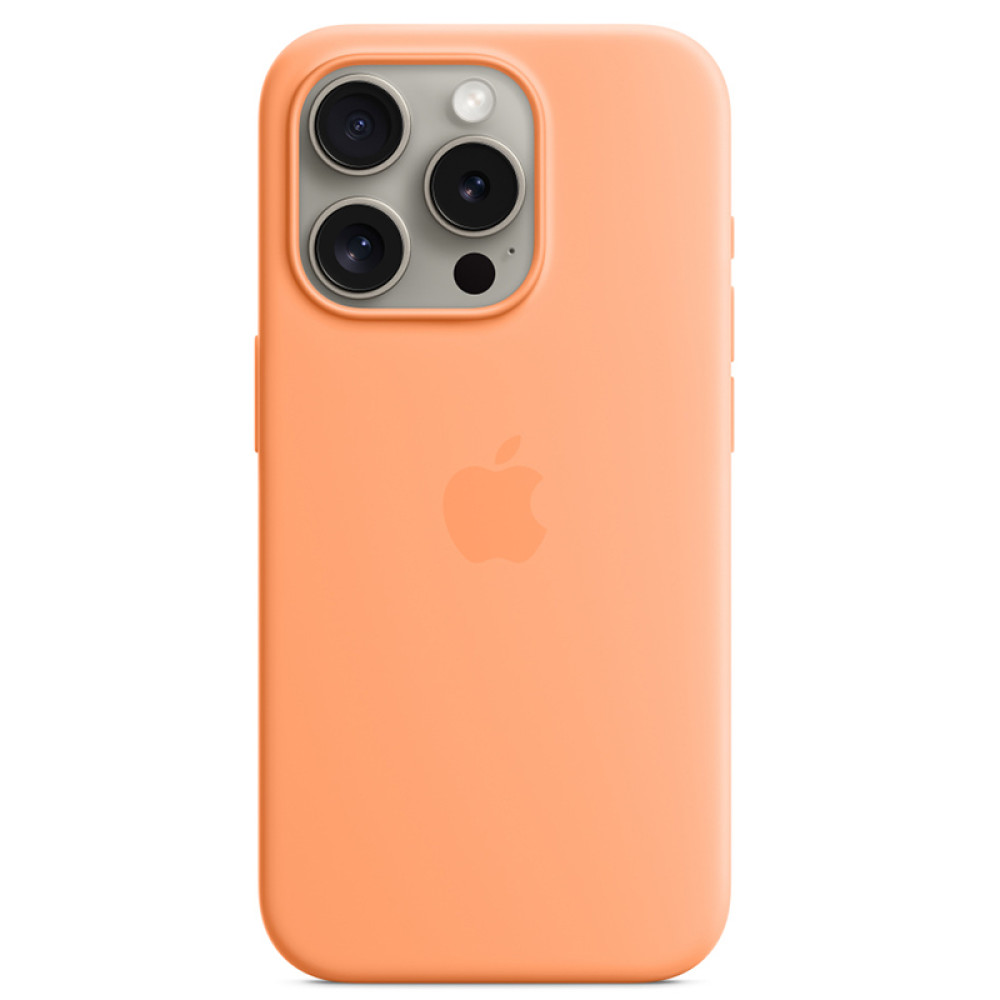  Калъф Silicone MagSafe за Apple iPhone 15 Pro Max - Orange Sorbet