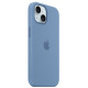  Калъф Silicone MagSafe за Apple iPhone 15 - Winter Blue