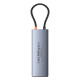 ХЪБ 10в1 BASEUS от Type-C към 1xHDMI, USB-A, USB-C, 2xUSB-A, Ethernet RJ45, SD/TF карта, jack 3,5mm, USB-C(PD) - (B00061800813-00)