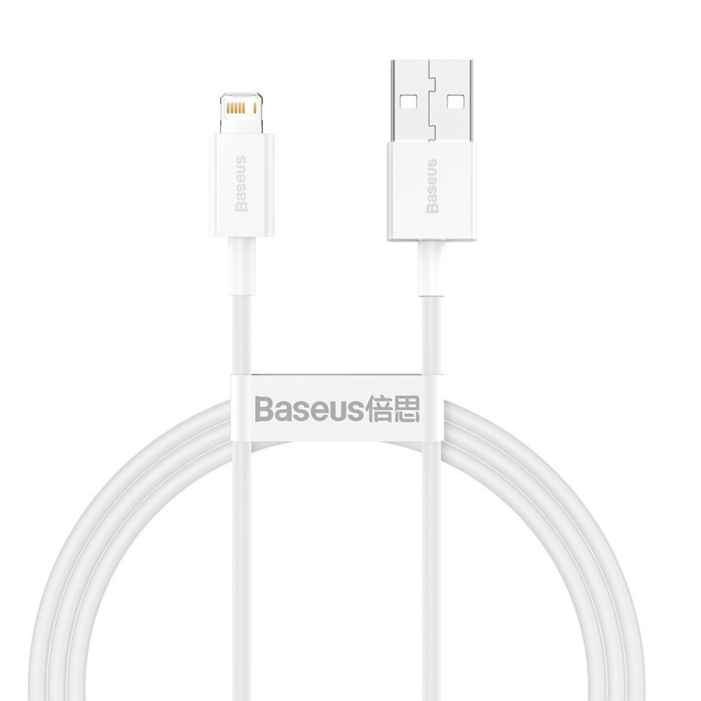      Кабел BASEUS 12W, USB - Lightning, Superior 2.4A (CALYS-A02), 1 метър