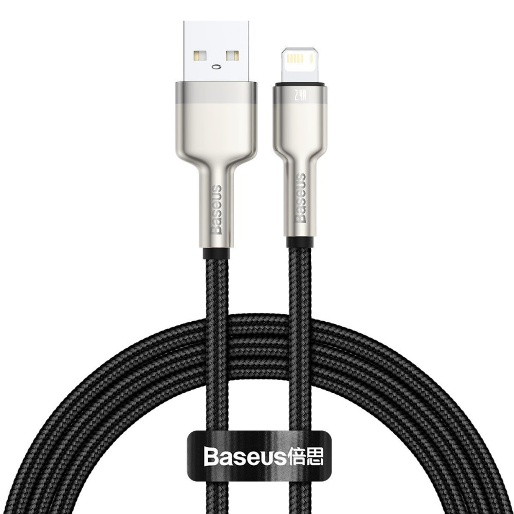  Кабел BASEUS USB-A - Lightning, 2.4A, Cafule (CALJK-A01), 1 метър