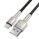  Кабел BASEUS USB-A - Lightning, 2.4A, Cafule (CALJK-A01), 1 метър