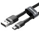         Кабел BASEUS, USB - Micro USB, Cafule 2.4A (CAMKLF-BG1), 1 метър