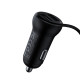 Трансмитер BASEUS - S-16 (CCTM-E01), MP3 Wireless 15W, 2xUSB-A, 3.5mm, TF/Micro SD,3.1A