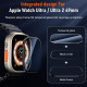 Стъклен протектор COTECi 9D за смарт часовник Apple iWatch Ultra 2 49мм - Сапфирена-алуминиева рамка