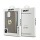 Калъф DKNY PU Leather Stack Logo Wrist Strap Beige за Apple iPhone 15 Pro - DKHCP15LPBSWSE 