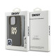 Калъф DKNY PU Leather Stack Logo Wrist Strap Green за Apple iPhone 16 Pro - DKHCP16LPBSWSA 