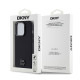 Калъф DKNY PU Leather Stack Logo Magsafe Black DKHMP15XPSMCSLK за Apple iPhone 15 Pro Max