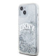 Калъф DKNY Liquid Glitter Arch Logo Transparent DKHCP15SLBNAET за Apple iPhone 15