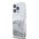 Калъф DKNY Liquid Glitter Arch Logo Transparent DKHCP15XLBNAET за Apple iPhone 15 Pro Max