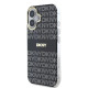 Калъф DKNY PC/TPU Repeat Pattern Tonal Stripe Magsafe Black DKHMP16SHRHSEK за Apple iPhone 16