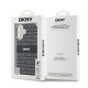 Калъф DKNY PC/TPU Repeat Pattern Tonal Stripe Magsafe Black DKHMP16SHRHSEK за Apple iPhone 16