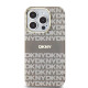 Калъф DKNY PC/TPU Repeat Pattern Tonal Stripe Magsafe Beige DKHMP13LHRHSEE за Apple iPhone 13 Pro 