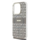 Калъф DKNY PC/TPU Repeat Pattern Tonal Stripe Magsafe Beige DKHMP13LHRHSEE за Apple iPhone 13 Pro 