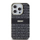 Калъф DKNY PC/TPU Repeat Pattern Tonal Stripe Magsafe Black DKHMP15LHRHSEK за Apple iPhone 15 Pro