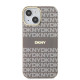 Калъф DKNY PC/TPU Repeat Pattern Tonal Stripe Magsafe Beige DKHMP13MHRHSEE за Apple iPhone 13