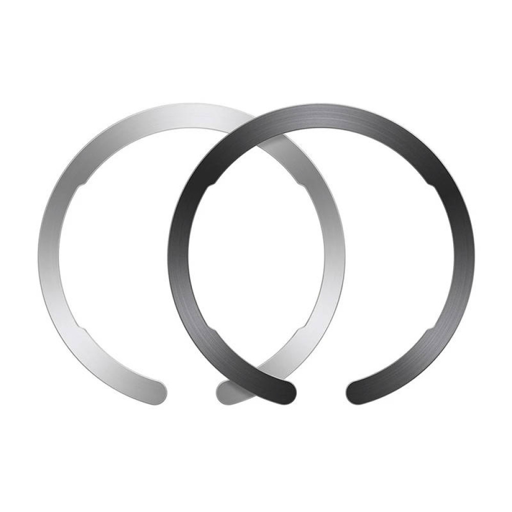 Комплект от 2 пръстена ESR - HaloLock Ring MagSafe - черен + сребрист