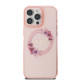 Калъф Guess IML Flowers Ring MagSafe Pink GUHMP16LHFWFCP за Apple iPhone 16 Pro