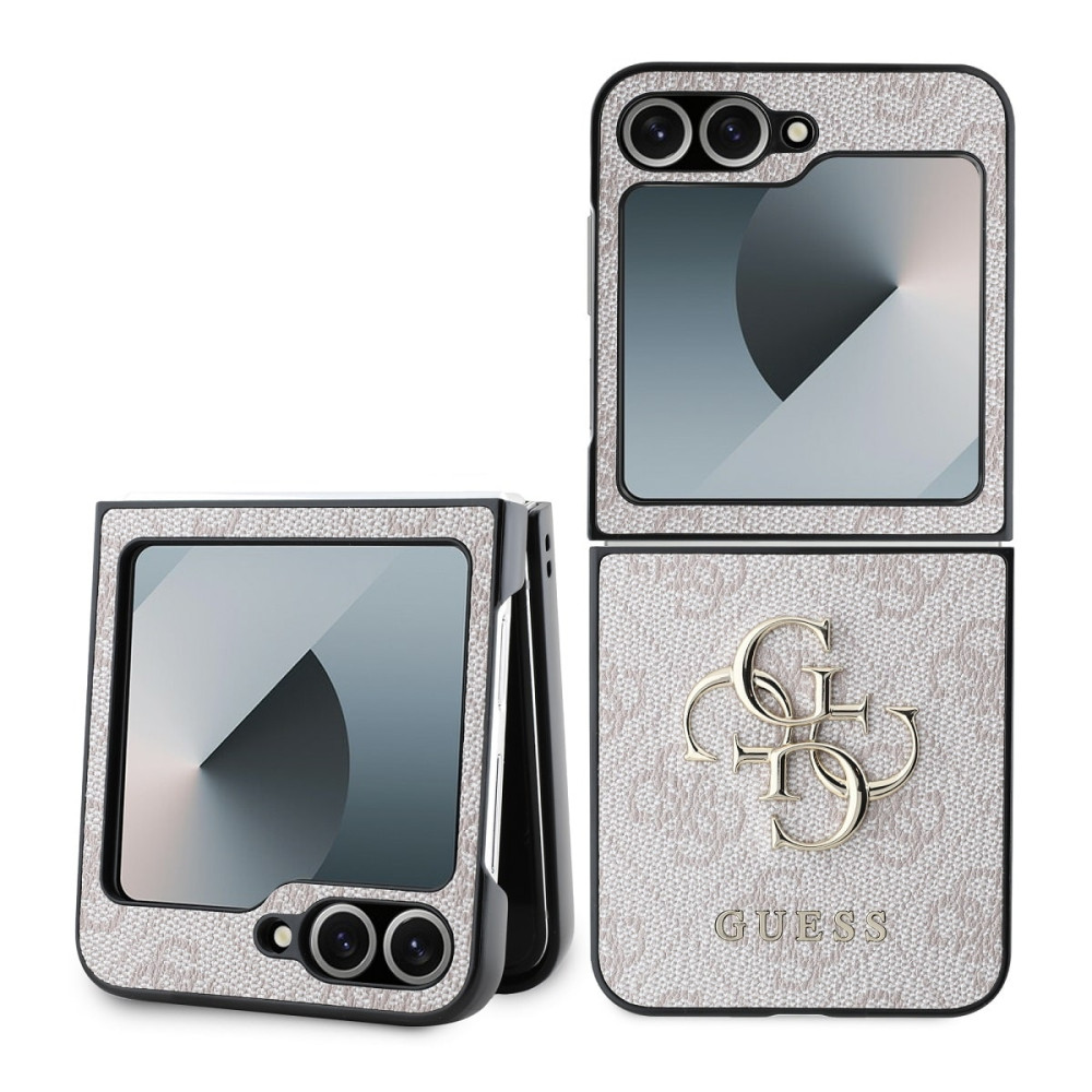 Калъф Guess PU 4G Metal Logo Pink GUHCZF64GMGPI за Samsung Galaxy Z Flip 6