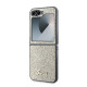 Калъф Guess PC/TPU Glitter Flakes Metal Logo Gold GUHCZF6HGGSHD за Samsung Galaxy Z Flip 6