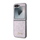 Калъф Guess PC/TPU Glitter Flakes Metal Logo Pink GUHCZF6HGGSHP за Samsung Galaxy Z Flip 6