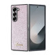 Калъф Guess GUHCZFD6HGGSHP PC/TPU Glitter Flakes Metal Logo Pink за Samsung Galaxy Z Fold 6