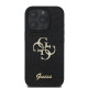 Калъф Guess PU Fixed Glitter 4G Metal Logo Black GUHCP16LHG4SGK за Apple iPhone 16 Pro