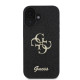 Калъф Guess PU Fixed Glitter 4G Metal Logo Black GUHCP16SHG4SGK за Apple iPhone 16