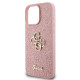 Калъф Guess PU Fixed Glitter 4G Metal Logo Pink GUHCP16XHG4SGP за Apple iPhone 16 Pro Max