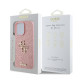 Калъф Guess PU Fixed Glitter 4G Metal Logo Pink GUHCP16XHG4SGP за Apple iPhone 16 Pro Max