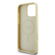 Калъф Guess Saffiano Peony Stamp MagSafe Gold GUHMP16XPSAPSMED за Apple iPhone 16 Pro Max