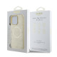 Калъф Guess Saffiano Peony Stamp MagSafe Gold GUHMP16XPSAPSMED за Apple iPhone 16 Pro Max