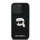 Калъф Karl Lagerfeld Liquid Silicone Karl Head MagSafe KLHMP16LSKHPPLK за Apple iPhone 16 Pro