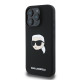 Калъф Karl Lagerfeld Liquid Silicone Karl Head MagSafe KLHMP16LSKHPPLK за Apple iPhone 16 Pro