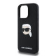 Калъф Karl Lagerfeld Liquid Silicone Karl Head MagSafe KLHMP16LSKHPPLK за Apple iPhone 16 Pro