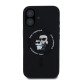 Калъф Karl Lagerfeld Liquid Silicone Karl and Choupette MagSafe Black KLHMP16SSCMKCRHK за Apple iPhone 16