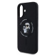 Калъф Karl Lagerfeld Liquid Silicone Karl and Choupette MagSafe Black KLHMP16SSCMKCRHK за Apple iPhone 16