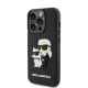 Калъф Karl Lagerfeld 3D Rubber Karl and Choupette KLHCP15X3DRKCNK за Apple iPhone 15 Pro Max