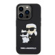 Калъф Karl Lagerfeld 3D Rubber Karl and Choupette KLHCP15X3DRKCNK за Apple iPhone 15 Pro Max