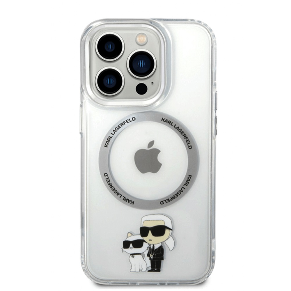 Калъф Karl Lagerfeld - IML Karl and Choupette NFT MagSafe KLHMP15LHNKCIT за Apple iPhone 15 Pro