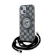 Калъф Karl Lagerfeld - Monogram Crossbody MagSafe KLHMP15SHCKCKLCK за Apple iPhone 15