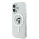 Калъф Karl Lagerfeld IML Glitter Karl and Choupette MagSafe Transparent KLHMP16SHGKCNOT за Apple iPhone 16