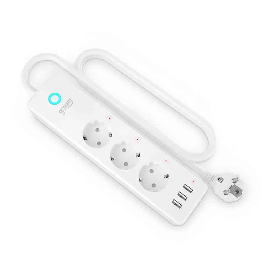 Смарт разклонител Gosund P1 WiFi - 3Sockets + 3USB 