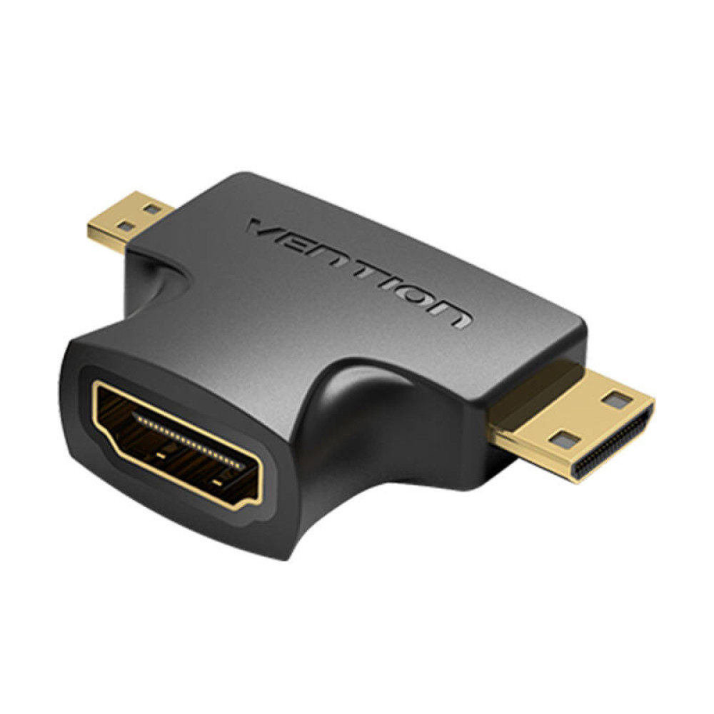 Преходник VENTION AGFB0 от HDMI към Micro HDMI + Mini HDMI