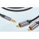 Аудио кабел VENTION BCNBK - 2(M)x RCA jack (чинч) към 1(M)x mini jack 3.5mm, 8 метра 