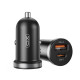 Зарядно за автомобил 12V XO - CC56 30W, USB-A, USB-C, QC 3.0, PD3, CC56 + кабел Type-C