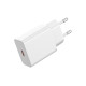 Зарядно устройство 220V XO - L126 20W, USB-C + кабел Type-C към Type-C