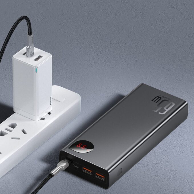 Външна батерия BASEUS 20 000 mAh, 65W, Adaman Metal (PPIMDA-D01)