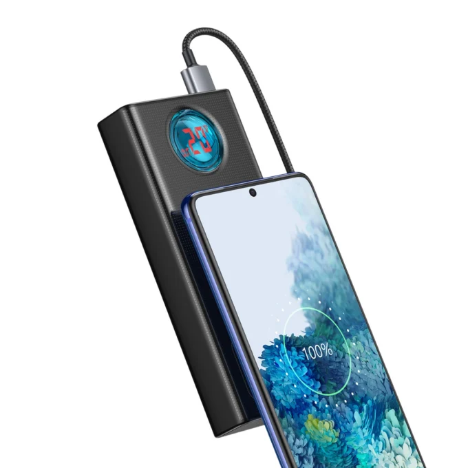 Външна батерия Baseus Ambilight Digital Display 30000mAh, 65W (PPLG000101) - Image 8